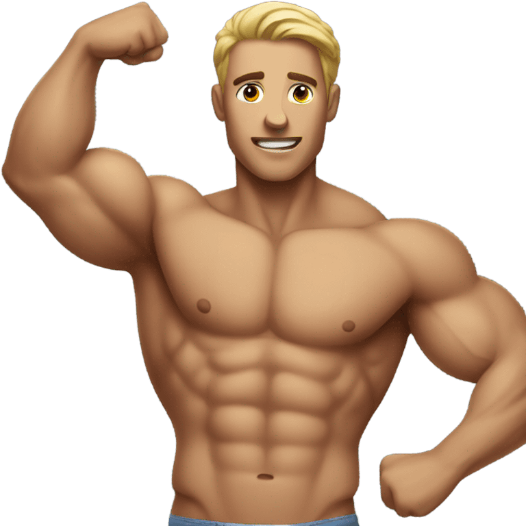 Shirtless male emoji