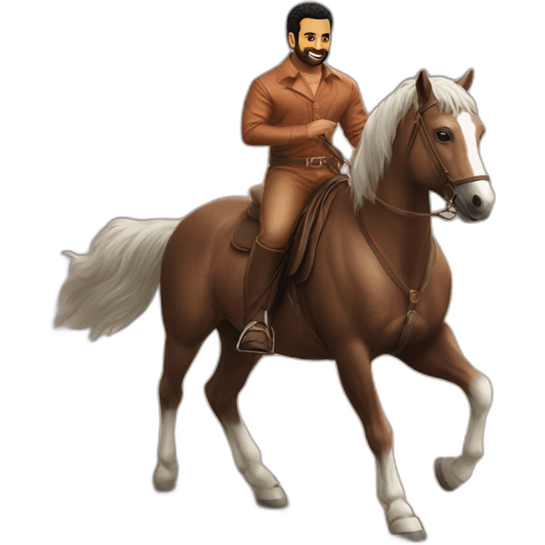 Jr NTR on horse emoji