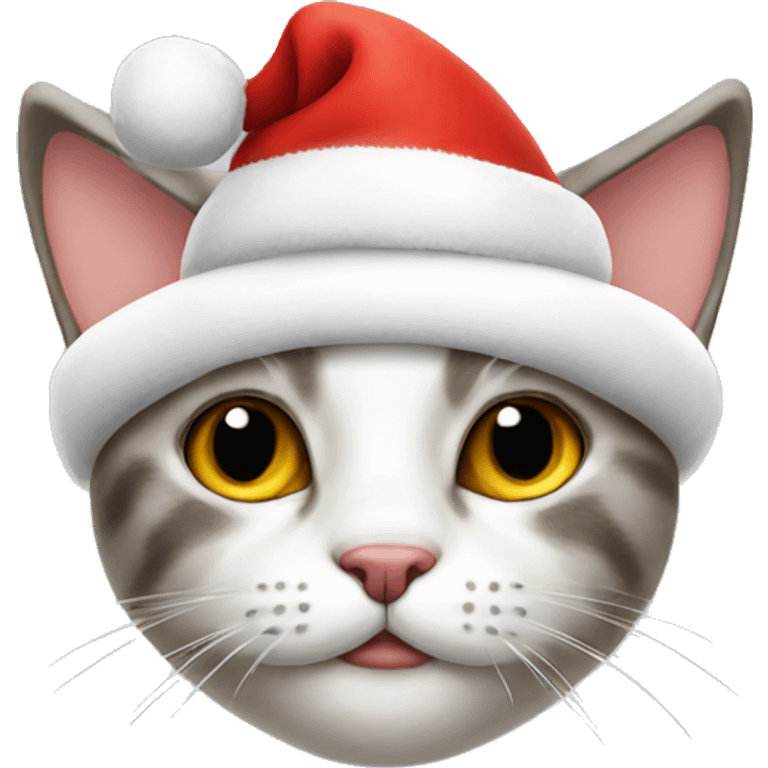 Cat with Santa hat emoji