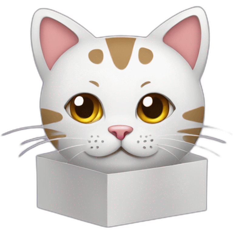 cat gift box emoji