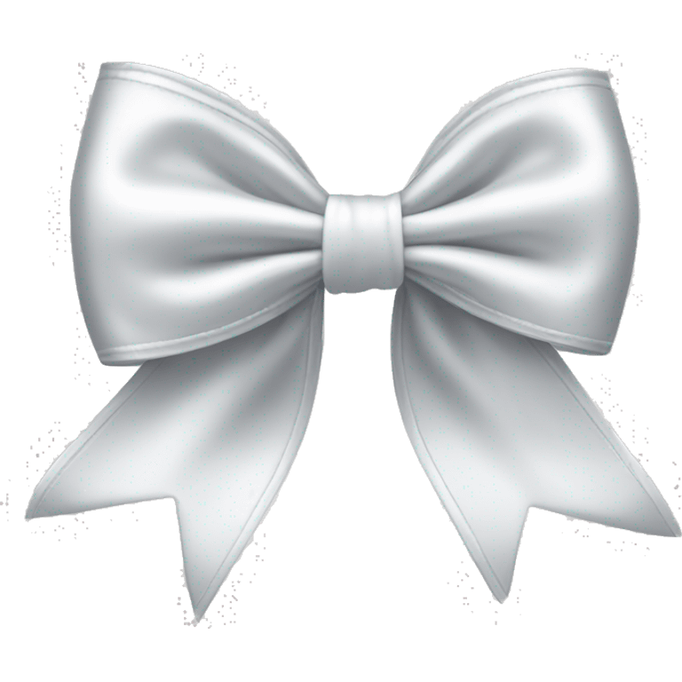 white satin bow emoji