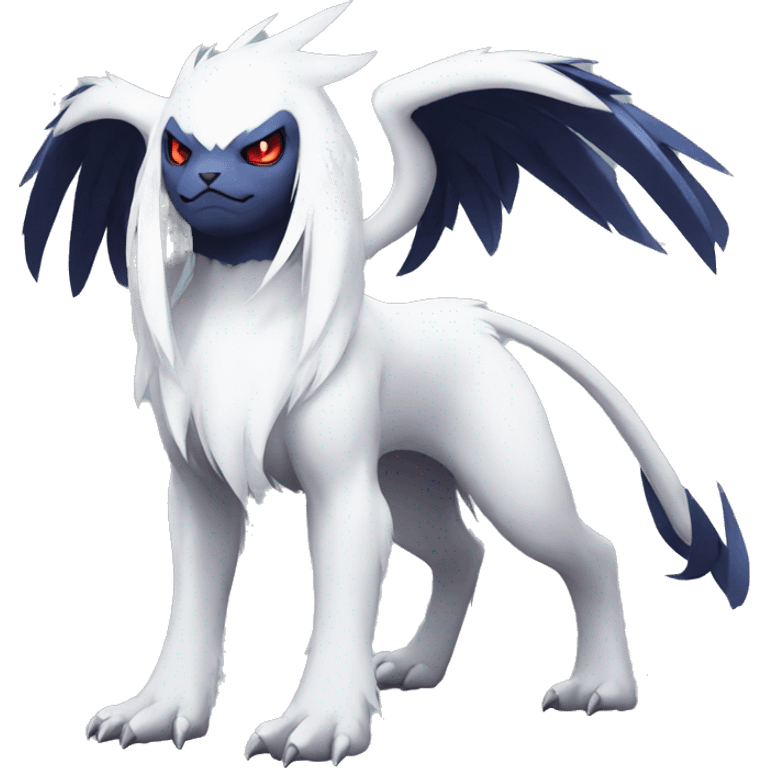 Edgy Cool Absol-Pokémon Full Body emoji