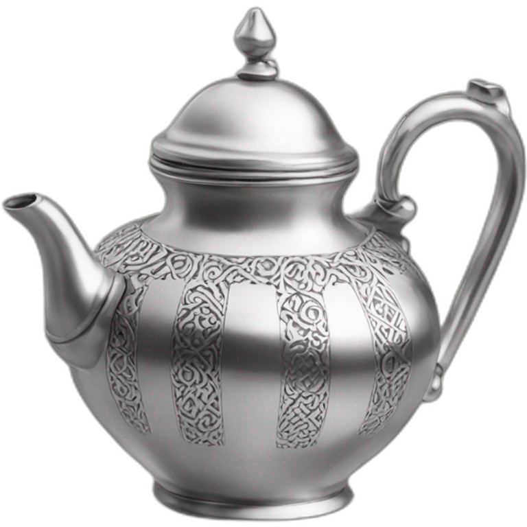 Arabic silver tea pot emoji