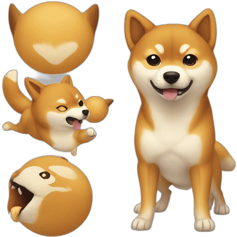 shiba-inu-fighting emoji