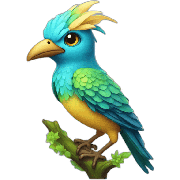 beautiful fantasy bird emoji