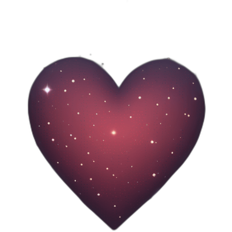 Une constellation de cœur rouge emoji