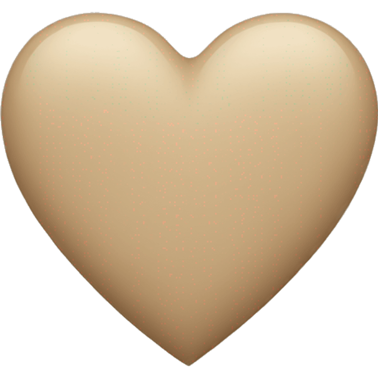 Beige heart emoji