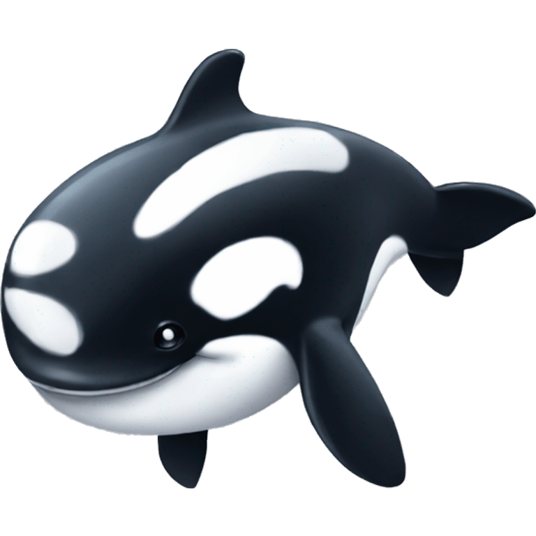 Cute orca emoji