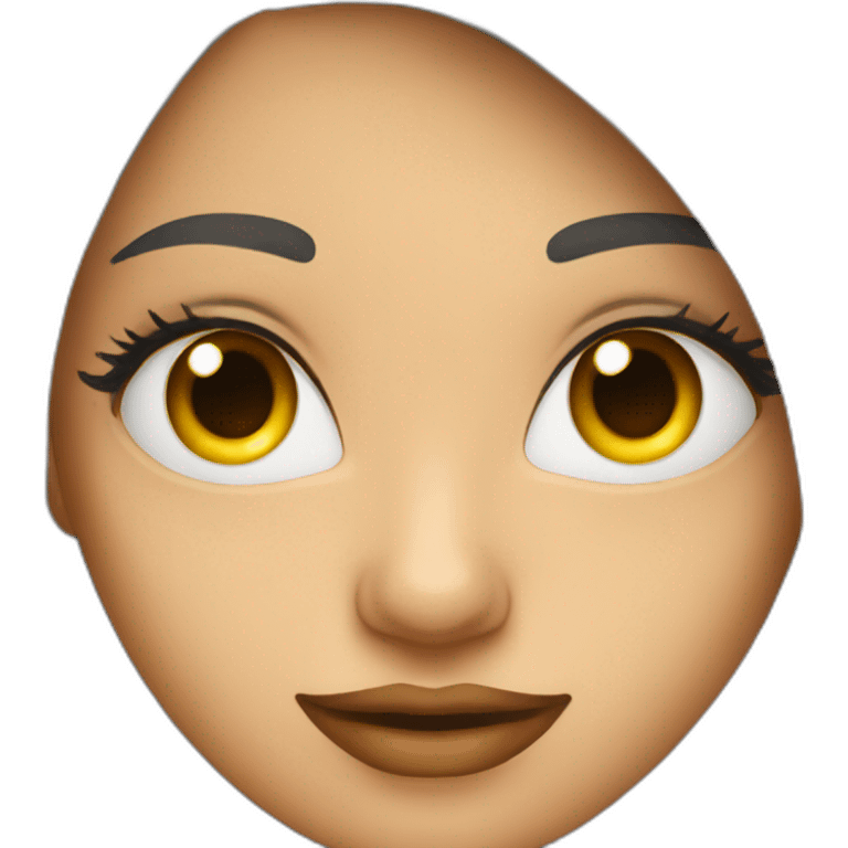 a woman with long eyelashes emoji