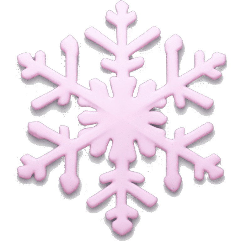 pastel pink snowflake  emoji