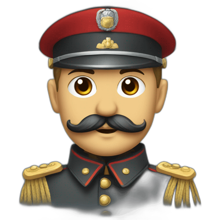 petit allemand moustachus soldat emoji