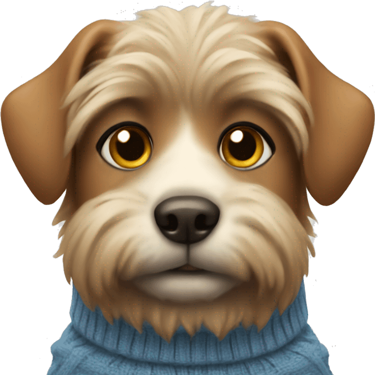 dog wearing a sweater emoji