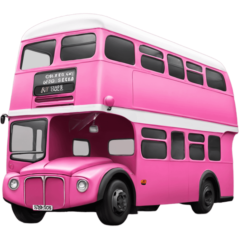 pink bus london emoji