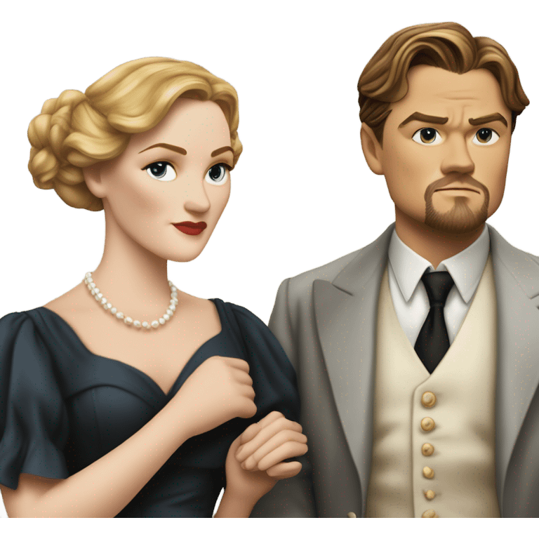 Kate winslet and Leonardo dicaprio titanic emoji