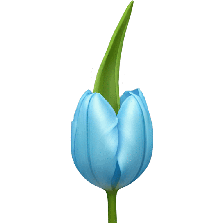 light blue tulip emoji