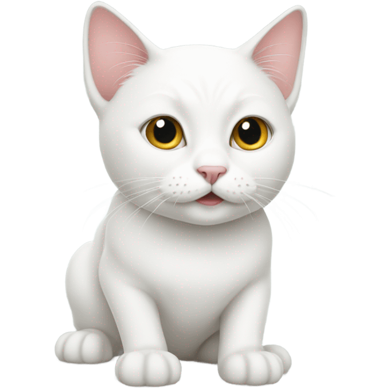 White cat emoji