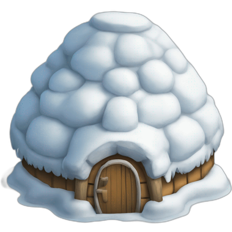 pantere sur un igloo emoji