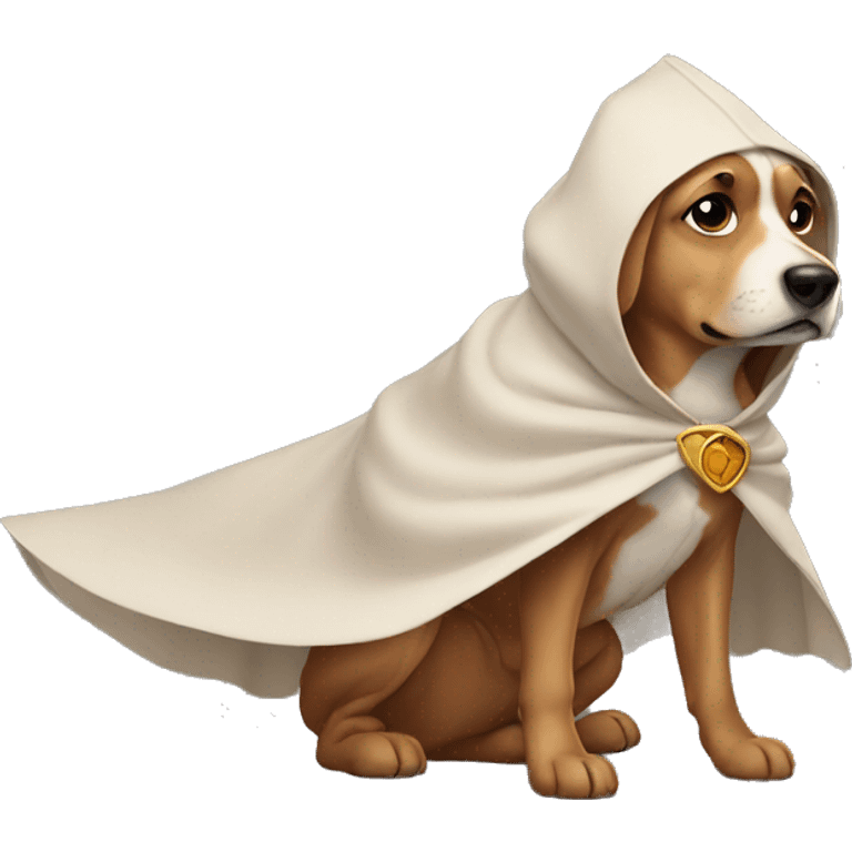 dog wearing cape emoji