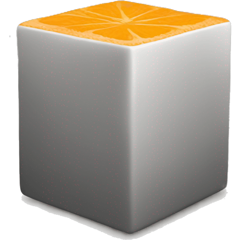 orange cube emoji