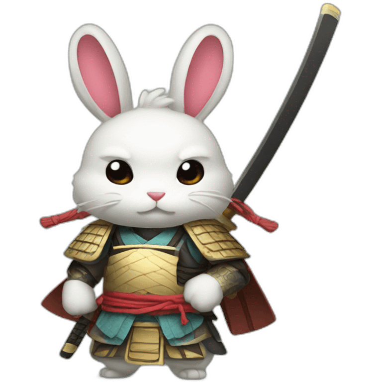 Samurai bunny emoji