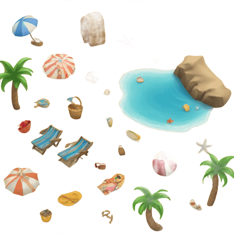 Beach theme emoji