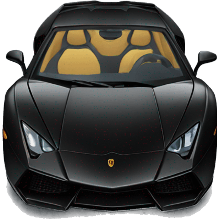 Black lamborgini emoji