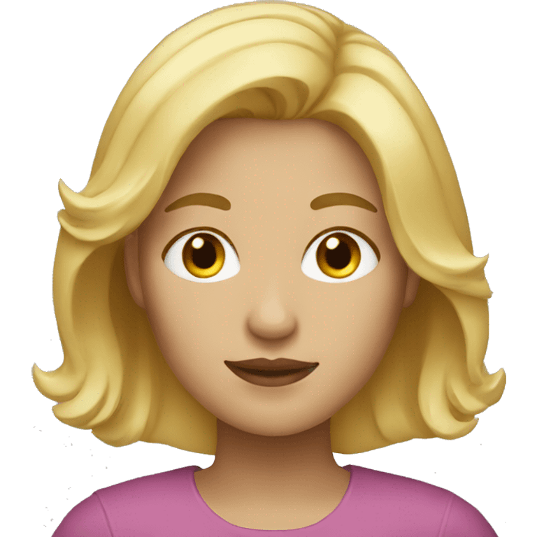 Woman with blond hair emoji