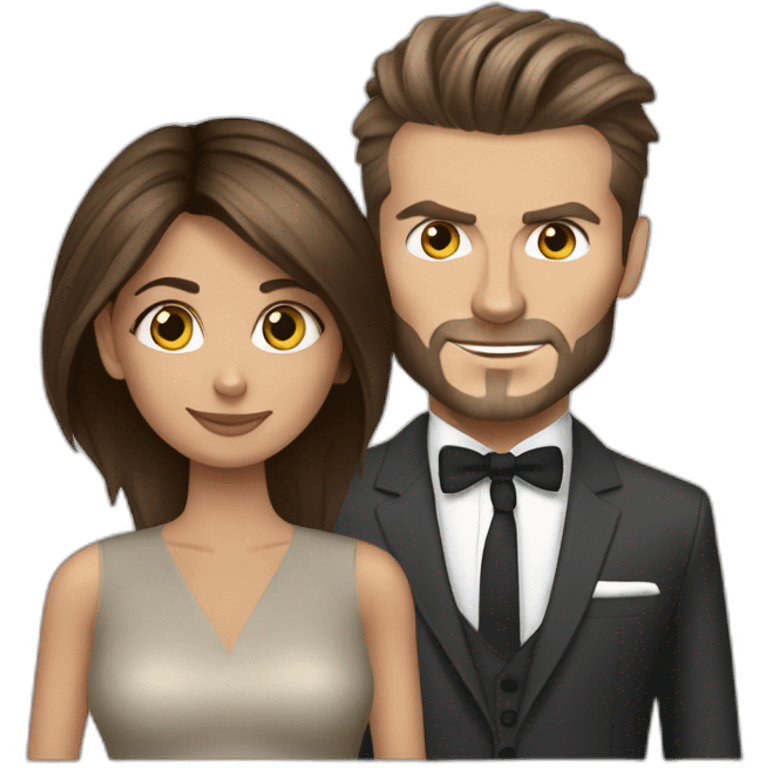 viktoria & david beckham emoji