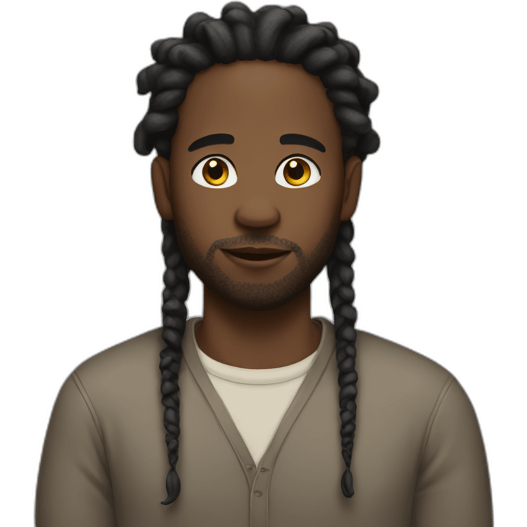 Black man with locs emoji