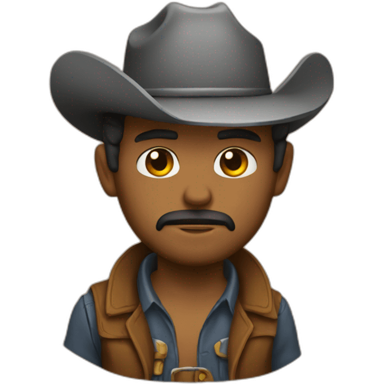 rad but sad cowboy emoji