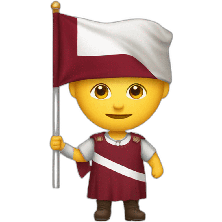 Latvian with flag emoji