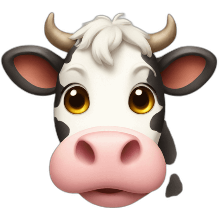 Cute cow emoji