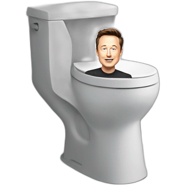 Elon musk au toilet emoji