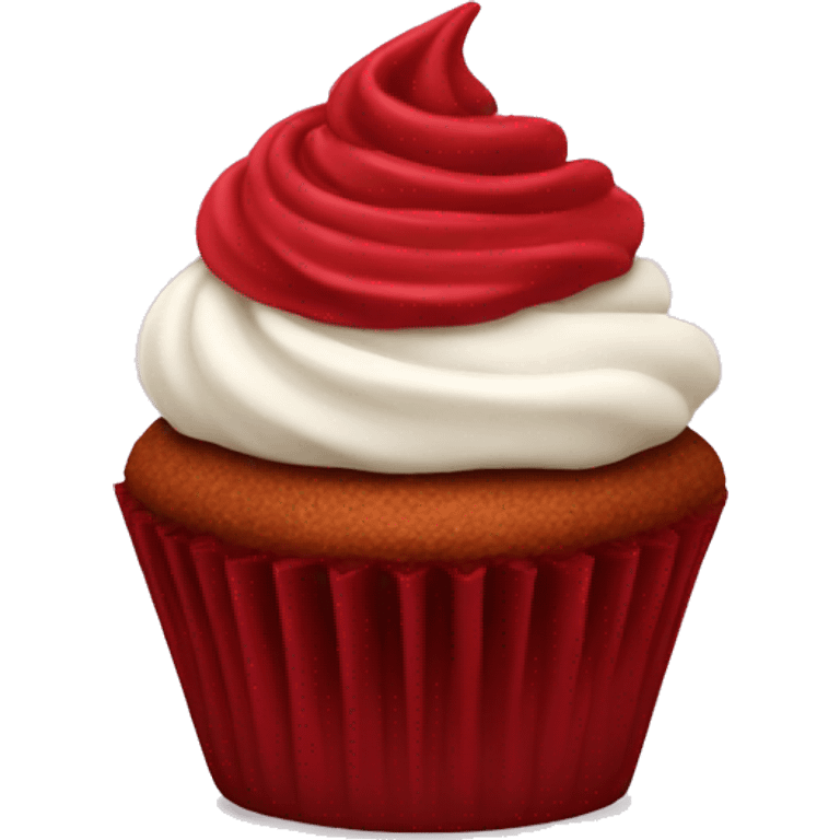 red velvet cupcake emoji