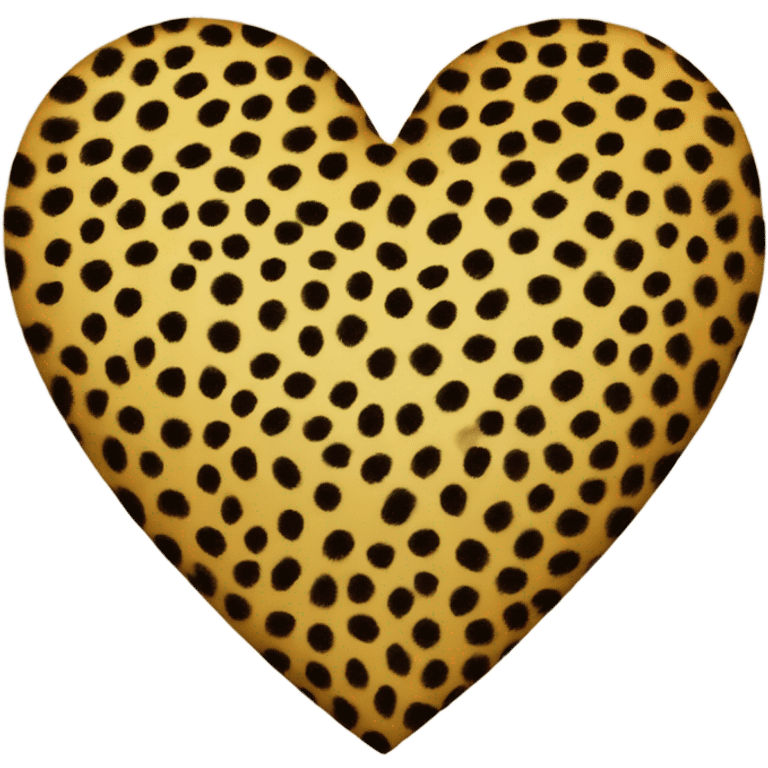 Cheetah heart emoji