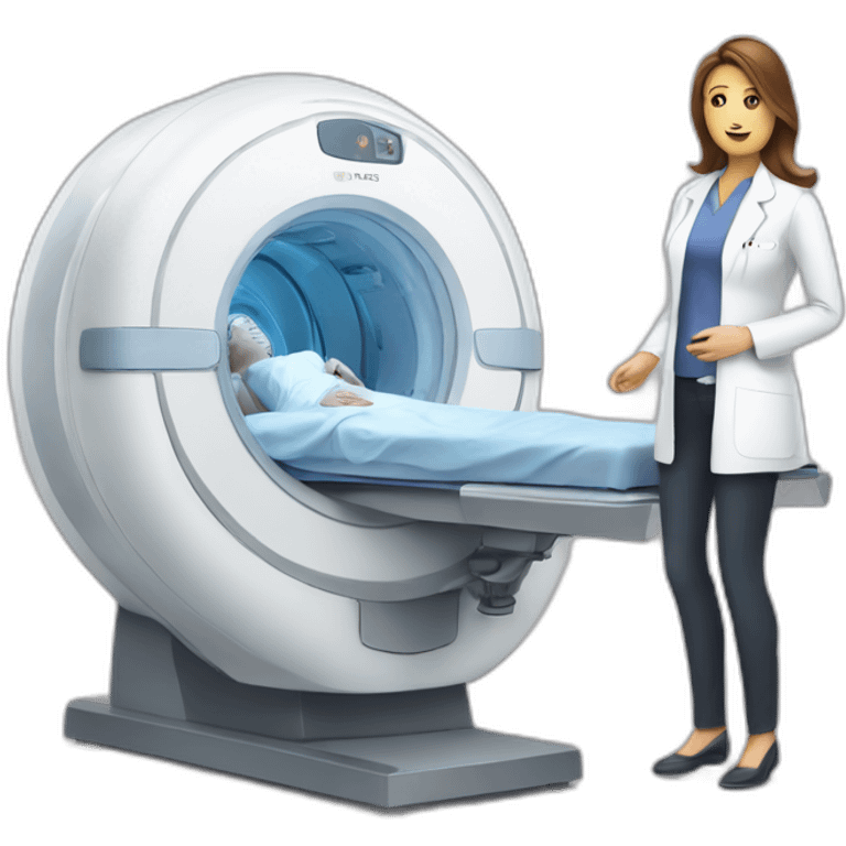 Posh-Radiologist-performing-breast-mri-to-woman emoji