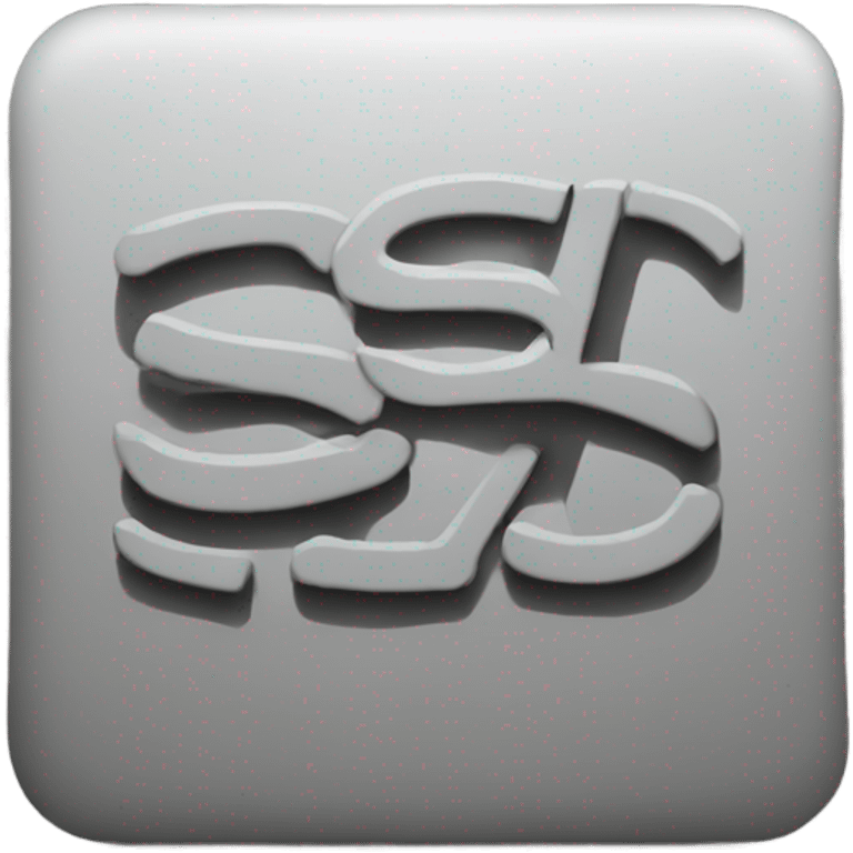 Font Style: Bold
Text: "SS"
Background Color: Light Blue emoji