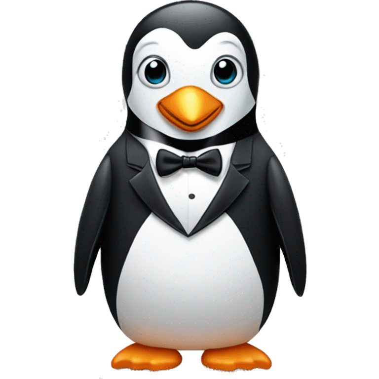 Penguin in a tuxedo emoji