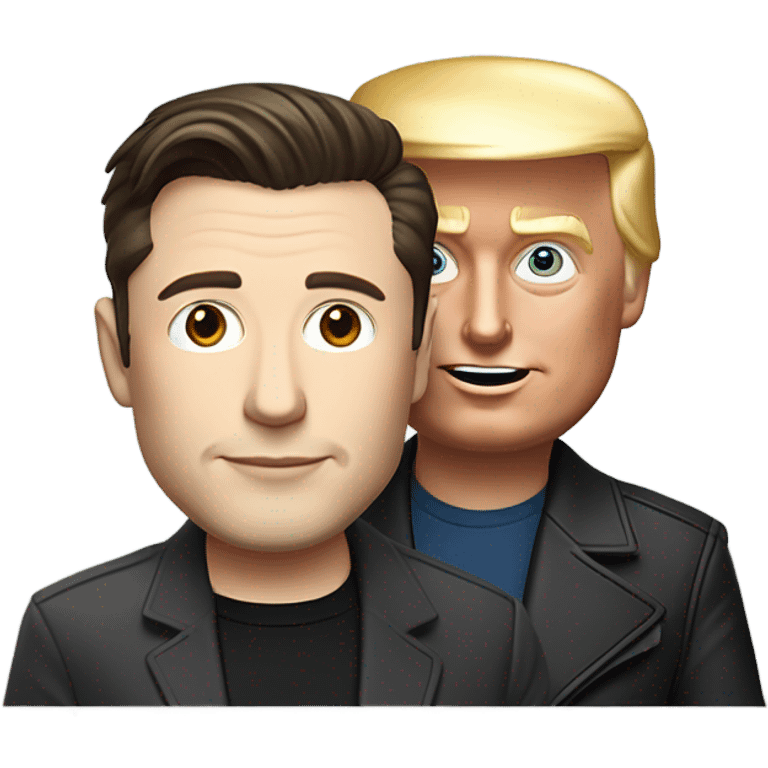 Elon and trump as brothers emoji