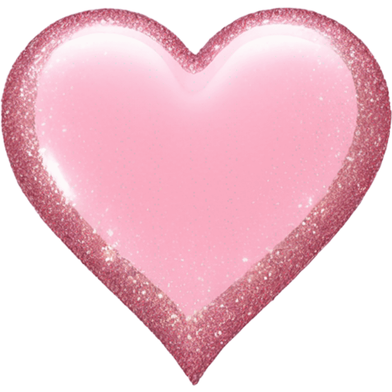 Light pink heart with glitter  emoji