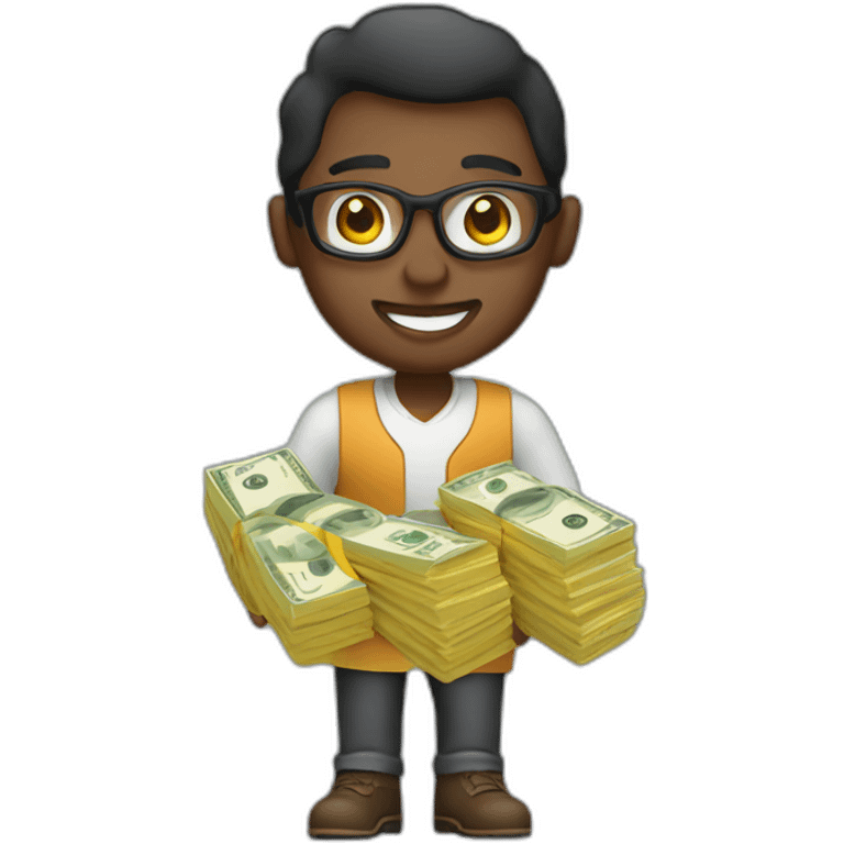 freelancer making lot of money emoji