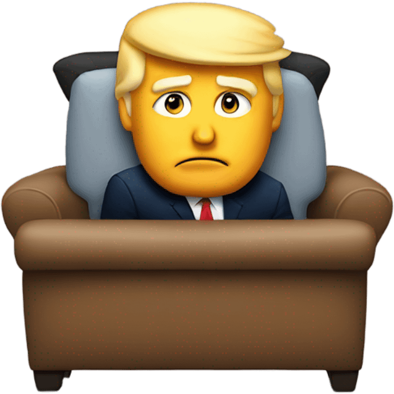 Trump is watching TV emoji