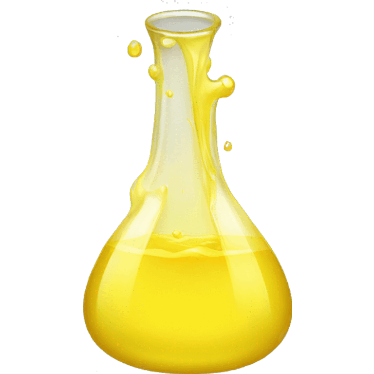 yellow liquid glass emoji