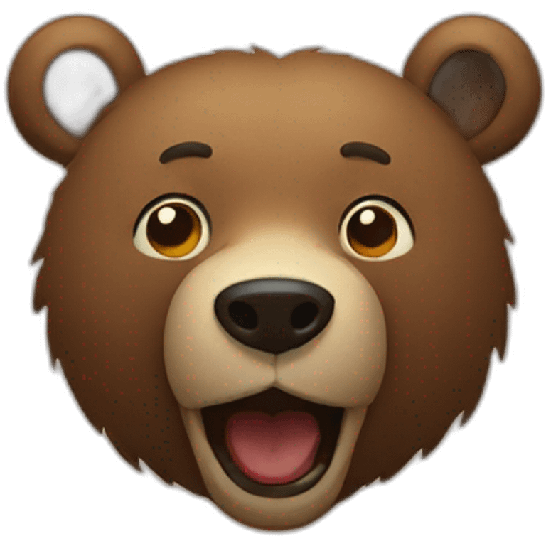 Drunk bear emoji