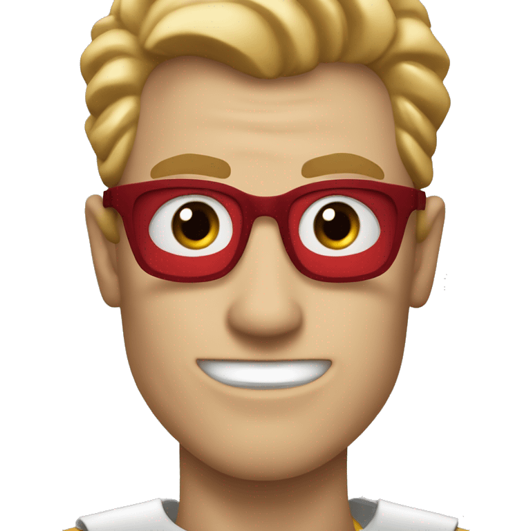 super homelander from "the boys" series with red eyes  emoji