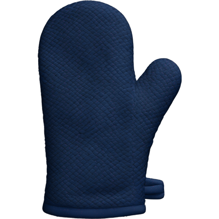 Realistic navy blue oven mitt emoji