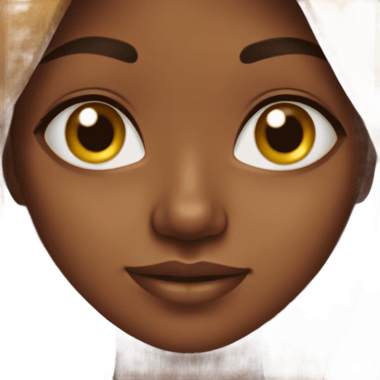 Brown Girl with freckles  emoji