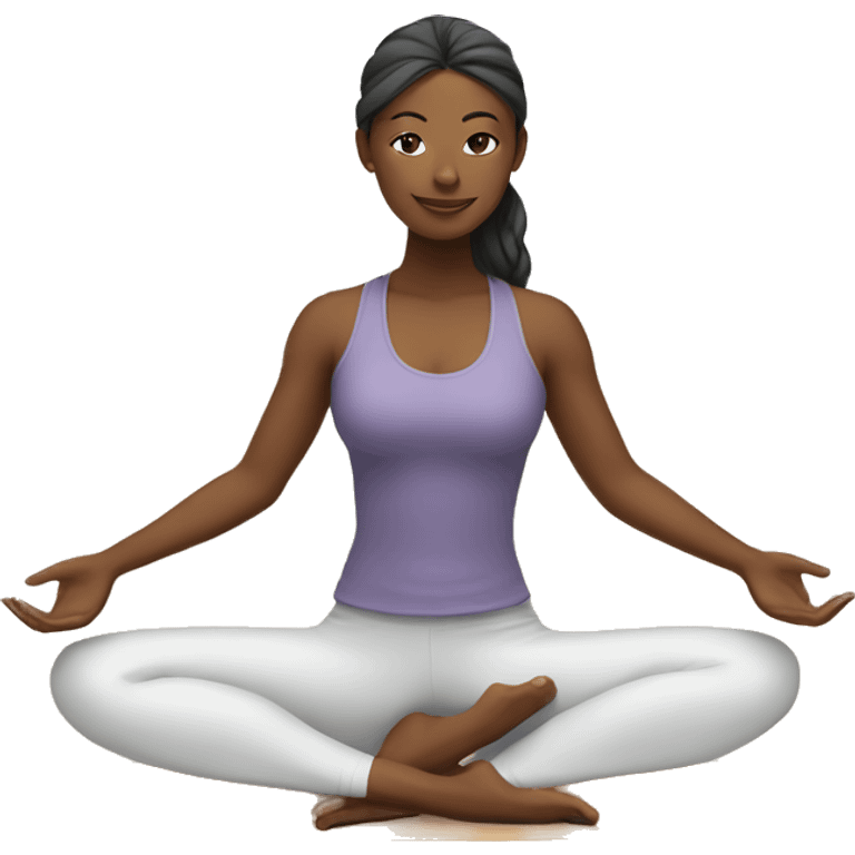 Yoga girl  emoji