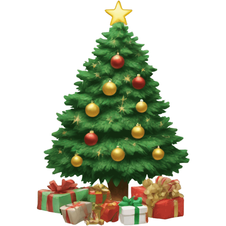 A Christmas tree￼ aesthetic emoji