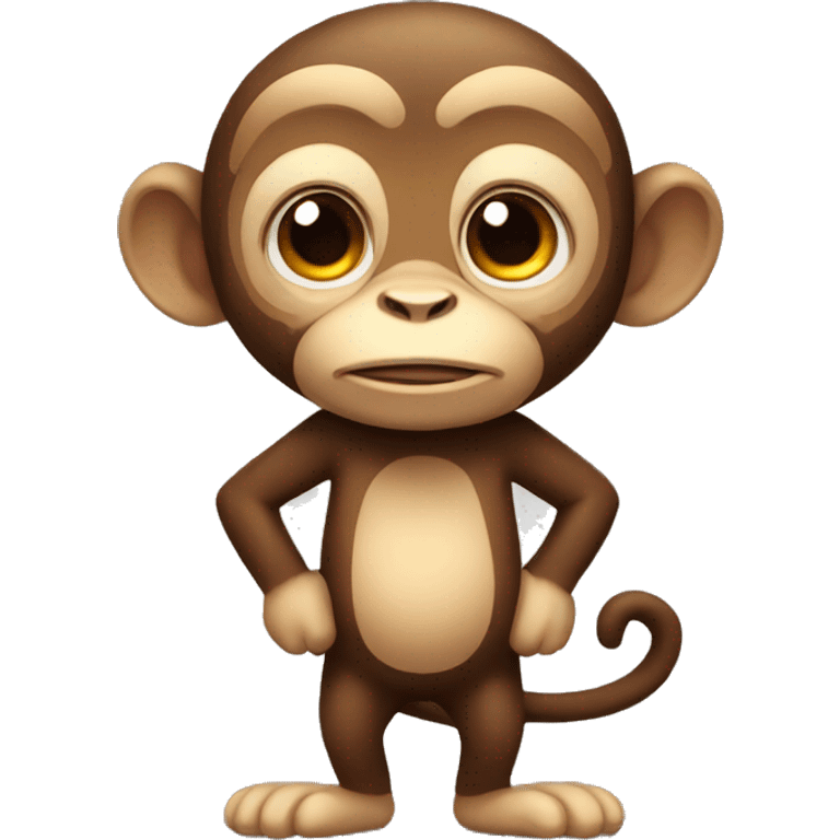 cute full body Monkey emoji